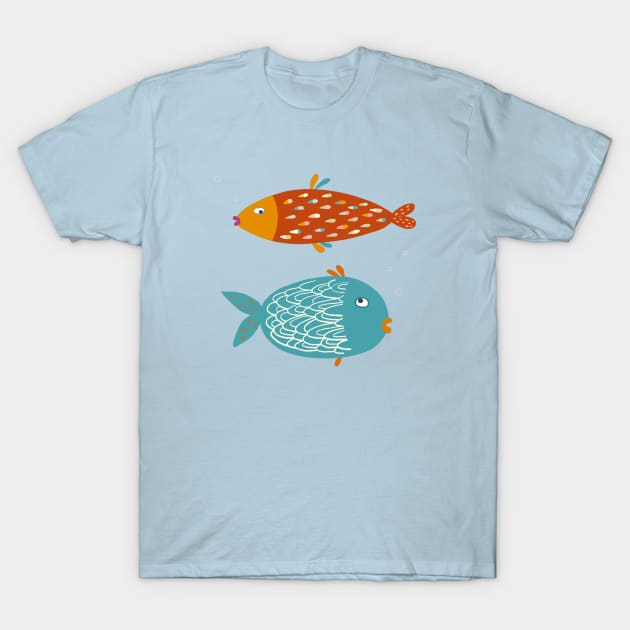 Salty Fish T-Shirt by NicSquirrell